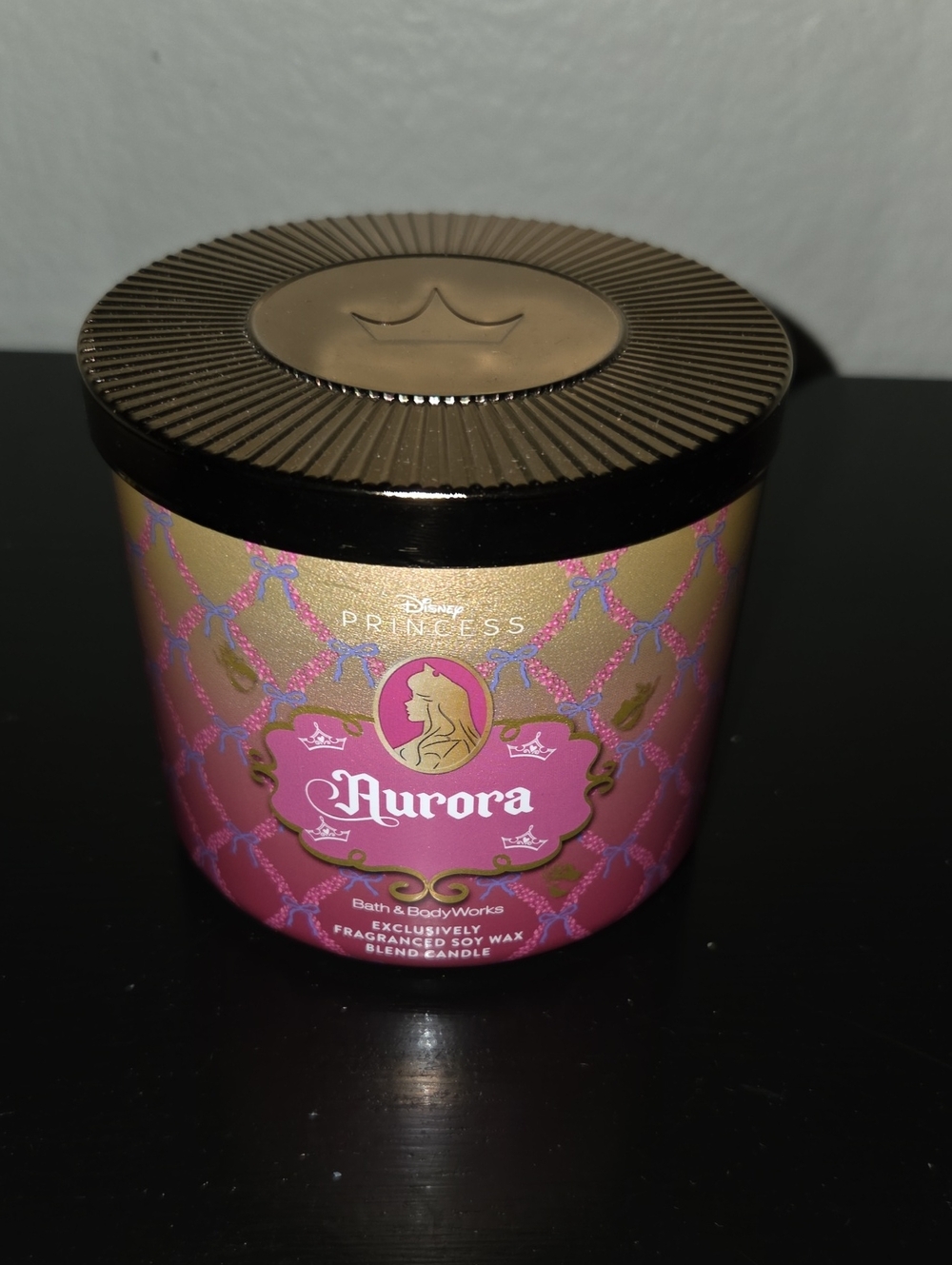 Bath & Body Works Aurora Disney Princess Limited Edition 3 Wick Candle NWT